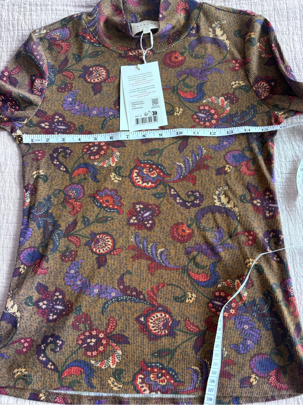 NWT Sézane Felix Jumper in Dana Print Size M - Picture 6 of 7